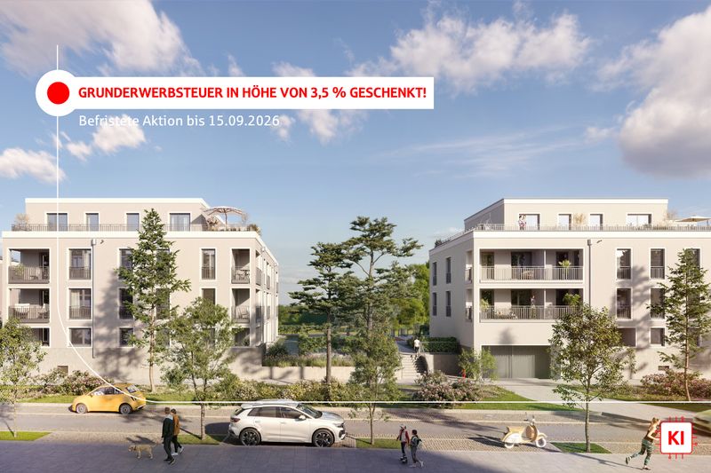 GRUNDERWERBSSTEUER GESCHENKT! - Moderne Neubauwohnungen (KfW55) mit 1 - 4 Zimmern in Oberschleißheim